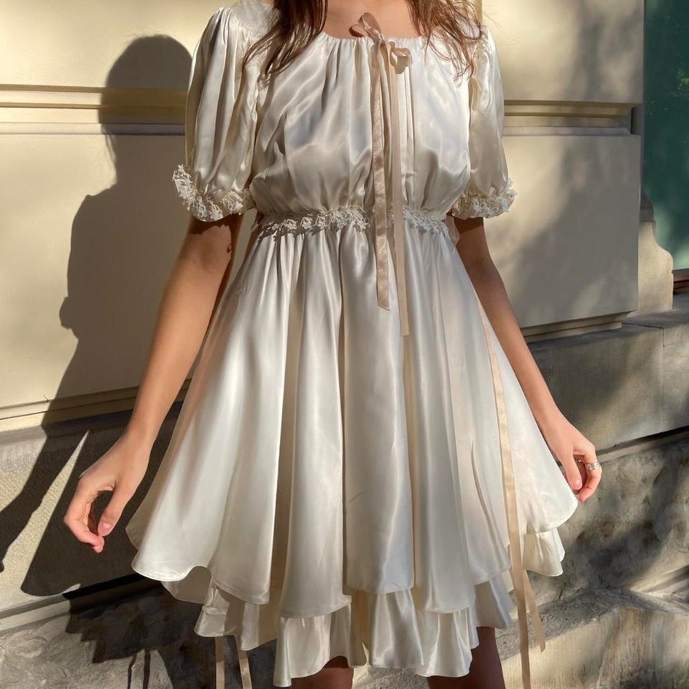 Dreamers Rebels Satin Babydoll Dress